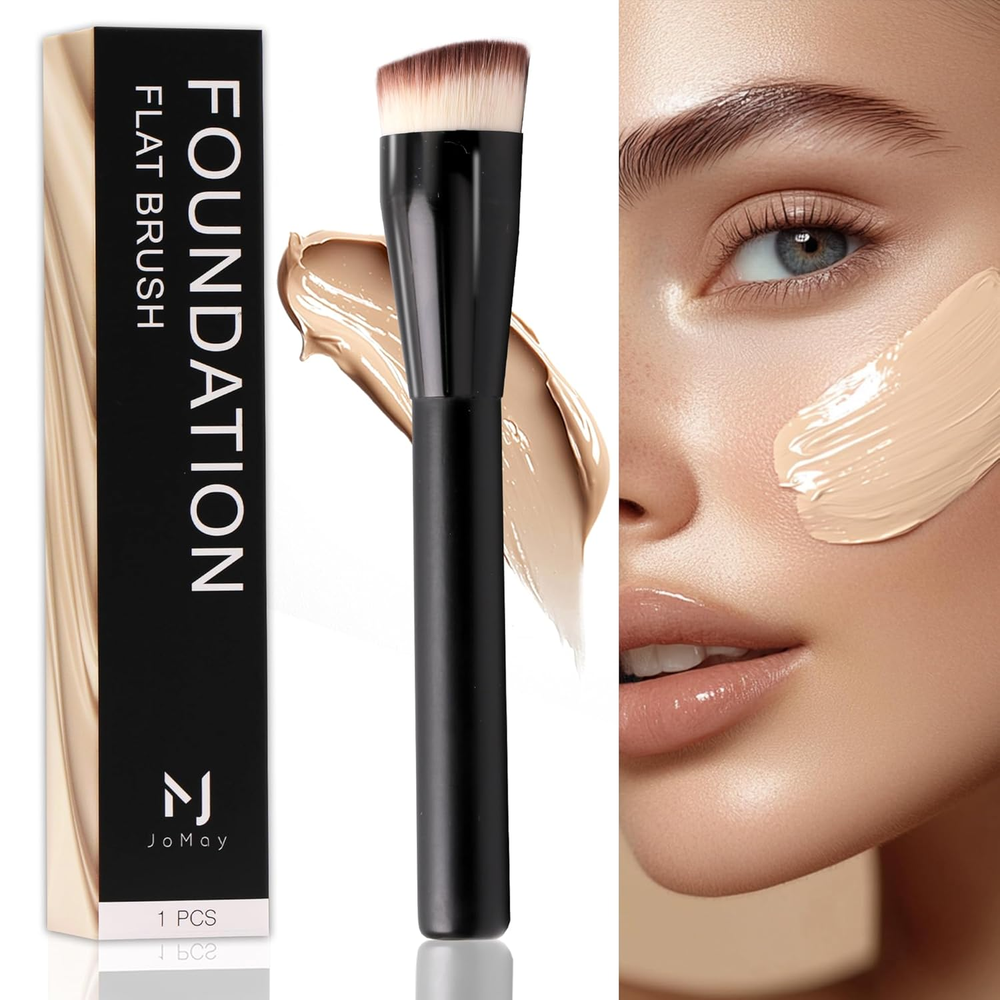Jomay Flat Top Kabuki Brush for Liquid Foundation Professional Makeup Application