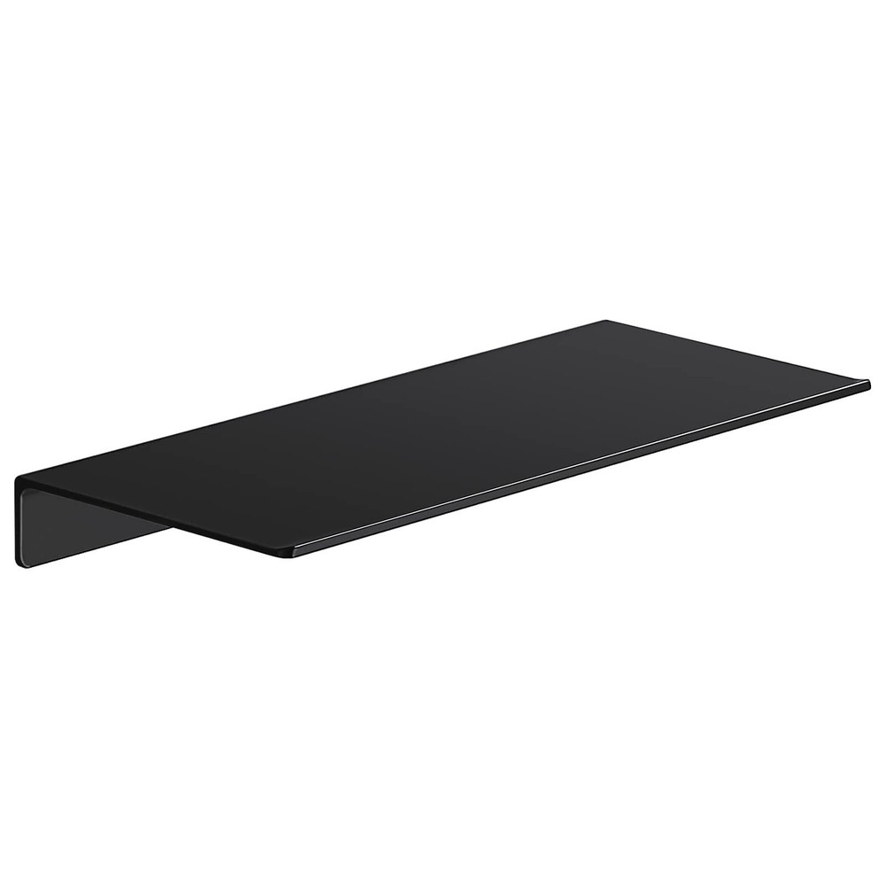 Metal Wall Shelf, Black Floating Shelf, Small Bathroom Shelf, 12