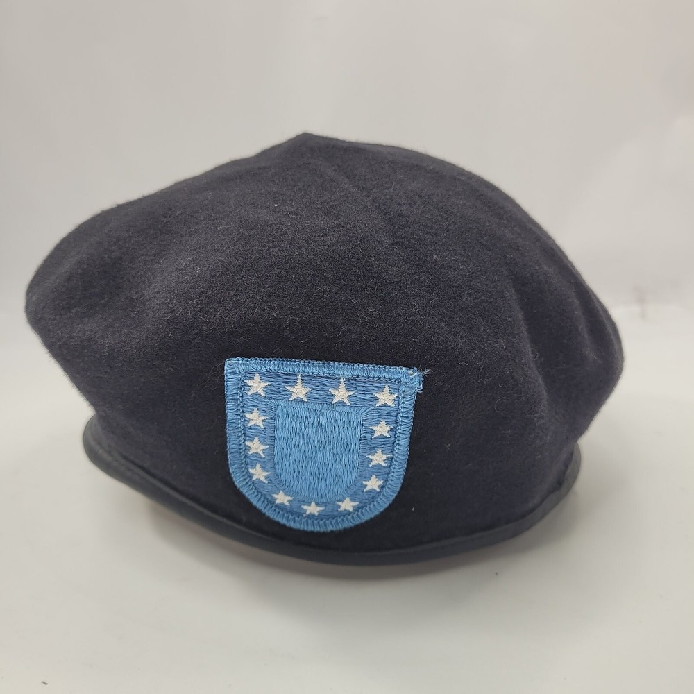 Defense Logistics Agency Wool Military Beret Cap Size 7 1/4-image