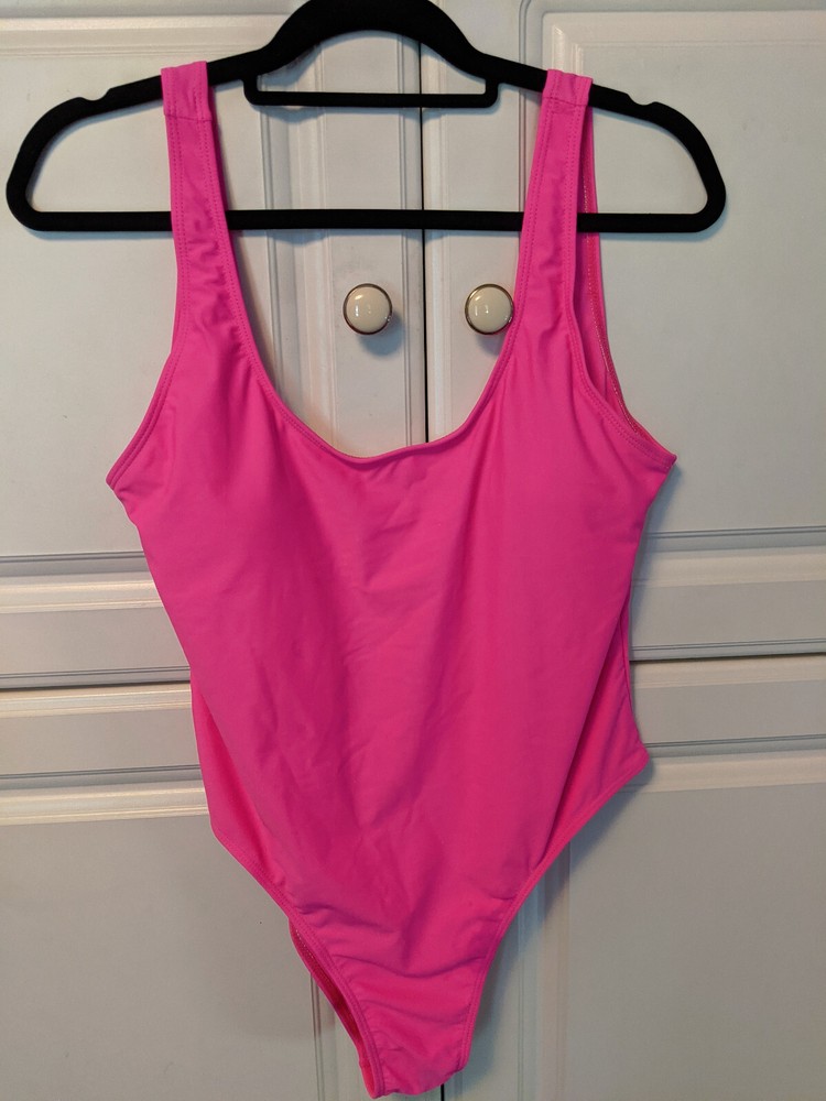 SMOKIN' HOT PINK SWIMSUIT One Piece Size XL Nylon Spandex