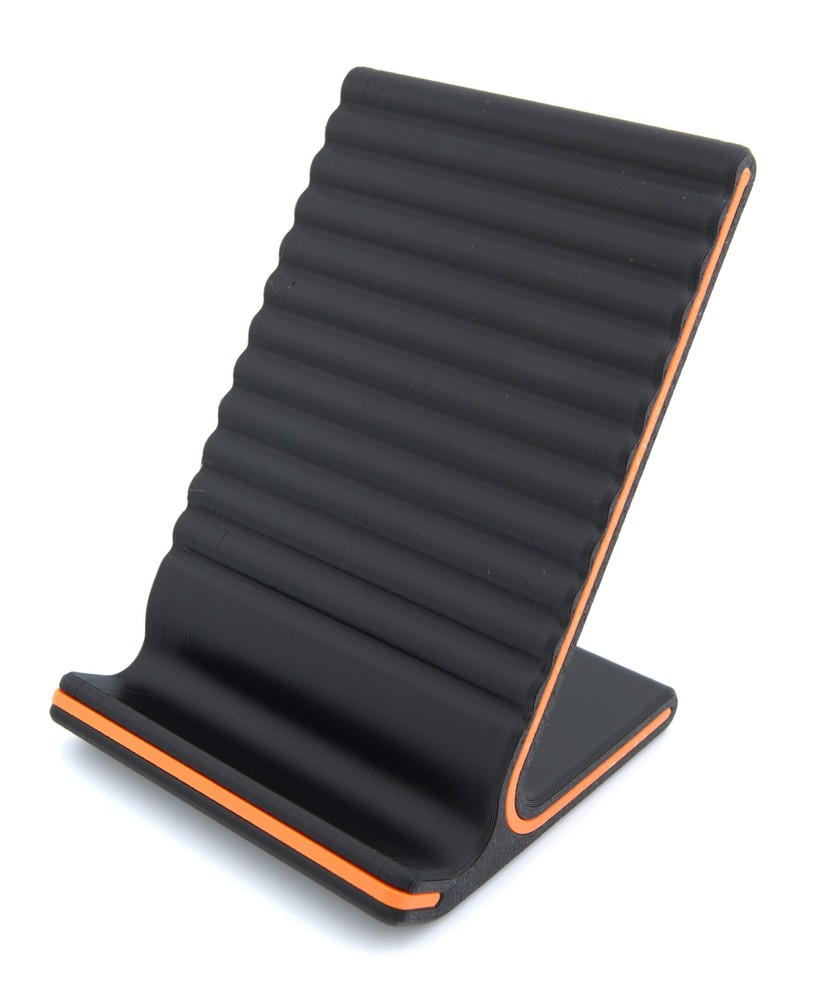 Rolled Phone Stand – Universal Grooved Grip Holder for Smartphones & Mini Tablet