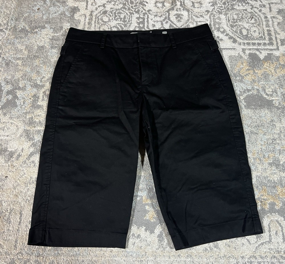 Vince Brand Story Pocket Bermuda Shorts Cotton Spandex Black Women's 6-image