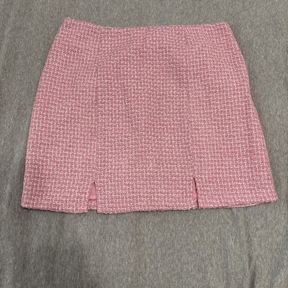 Francesca's Blue Rain Women's Skirt Pink Size L Mini Skirt