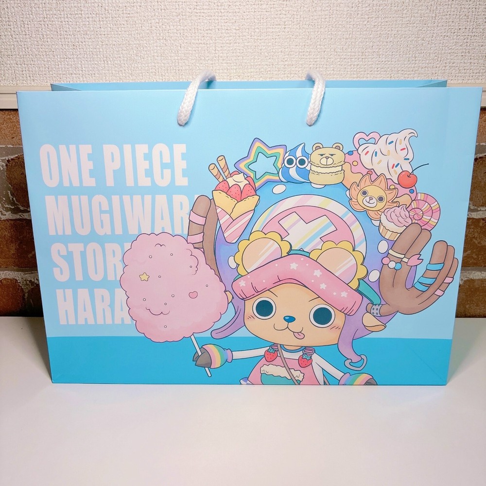One Piece Chopper Shopping Bag 2 Set Cotton Candy 14in Japan Harajuku Limited