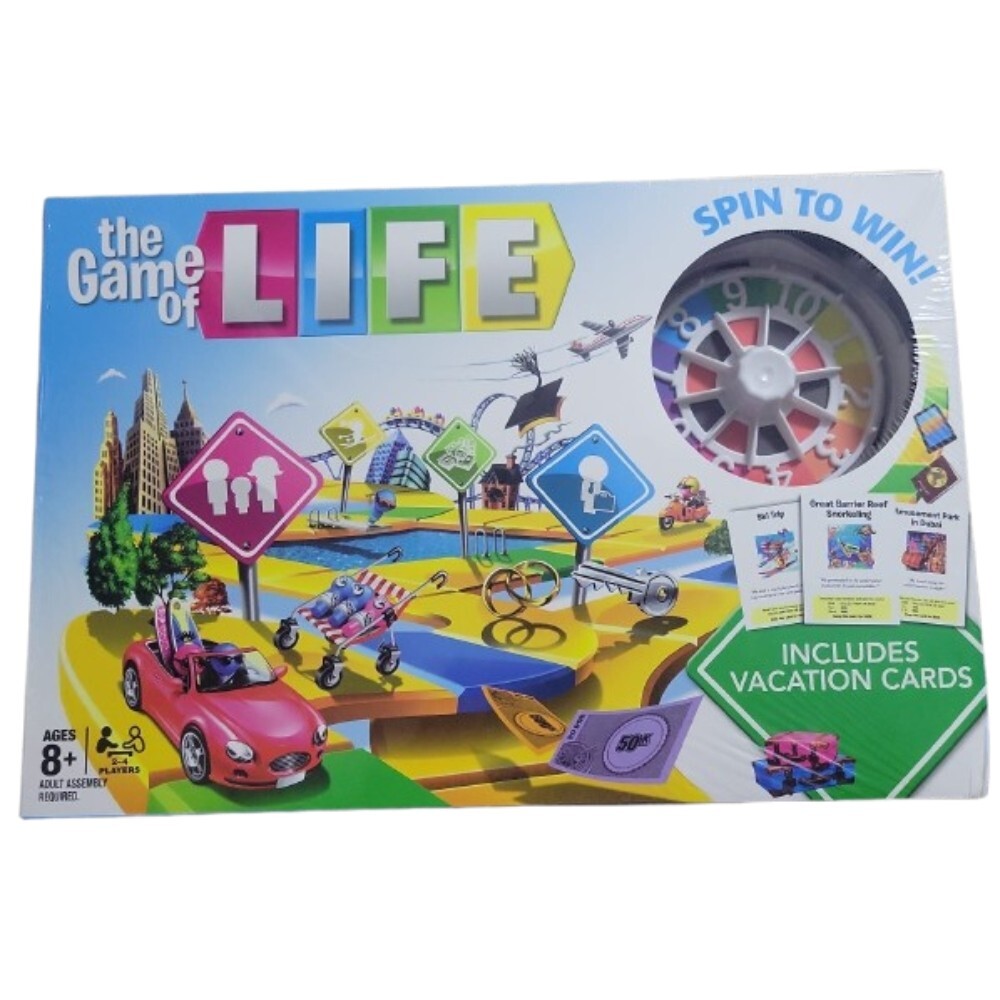 The Game of Life Game, Family Board Game for 2 to 4 Players, for Kids Ages 8