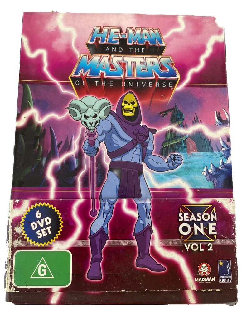 He-Man Masters of the Universe Season 1 Vol 2 DVD Box Set with Cards R4
