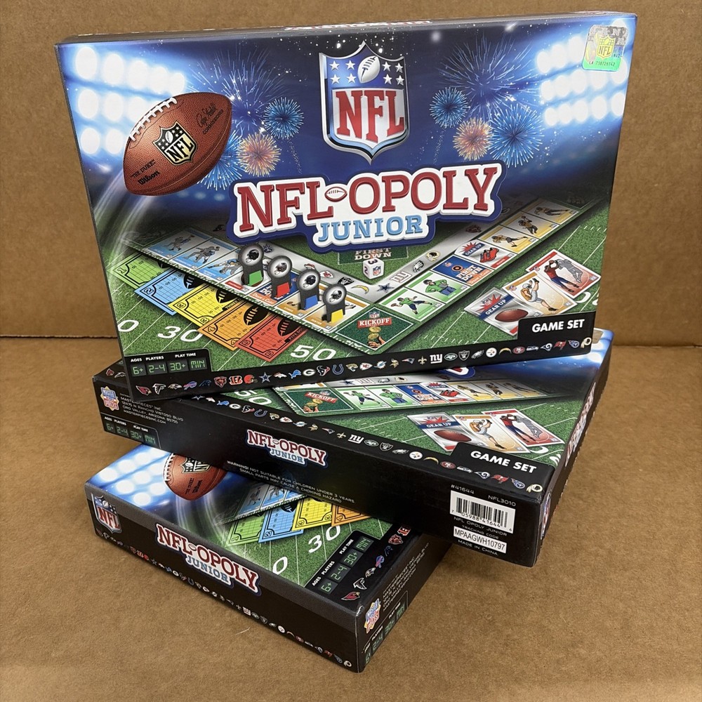 MasterPieces NFL-Opoly Junior Board Game Set - Brand New