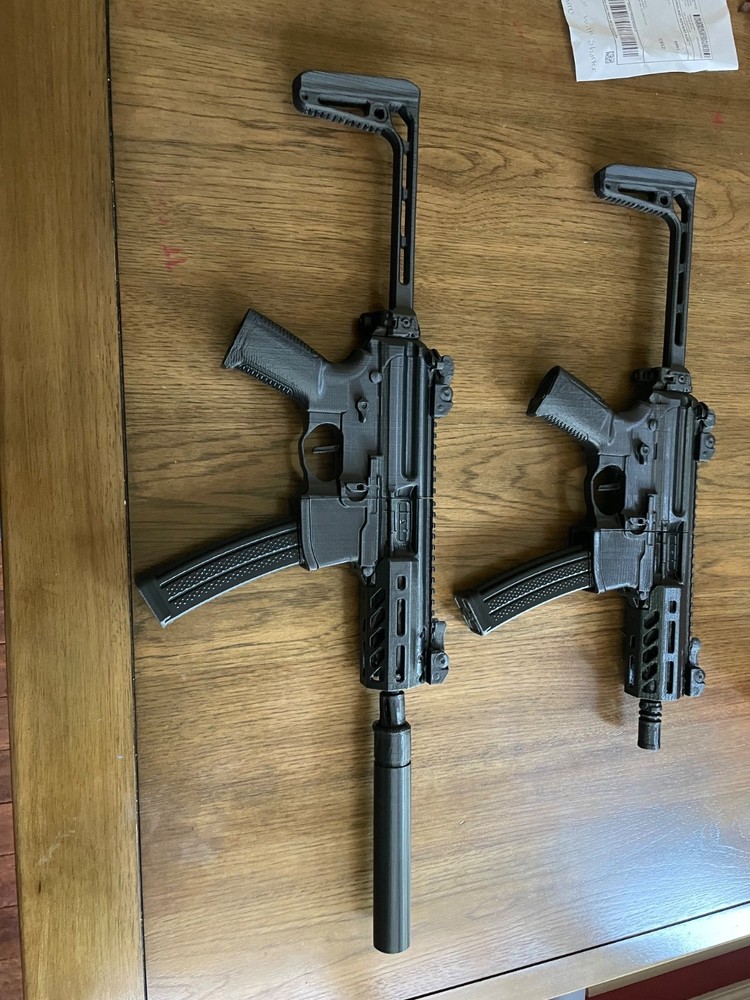 Sig Sauer MPX SMG Prop Gun 1:1 Scale 3d Printed