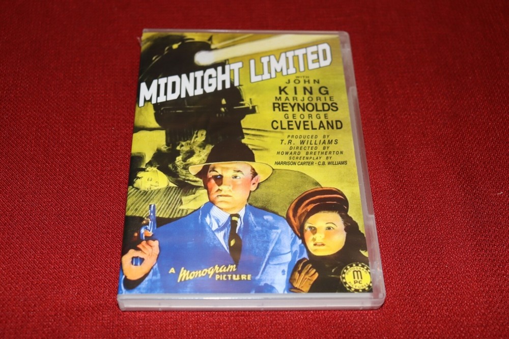 Midnight Limited - 1940 Classic Film Noir DVD Movie Clean Disc Murder Mystery