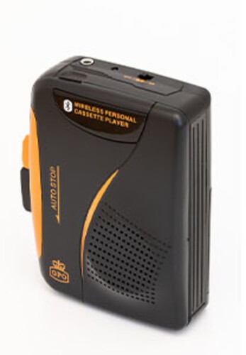 GPO Bluetooth Portable Personal Cassette Player / Recorder with Built-In Speaker