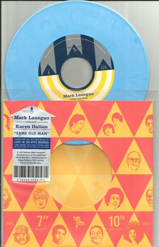 Screaming Trees MARK LANEGAN & KAREN DALTON Same old UNRELEASE BLUE 7 INCH vinyl