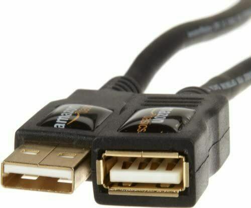 AmazonBasics 6.5ft USB A Male to Female Extension Cable-image