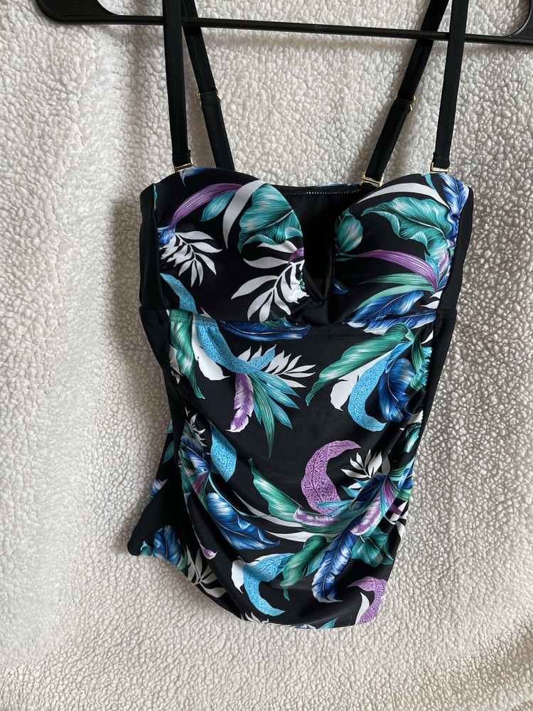Women's Floral Print Tankini Top Size Small New with Tags