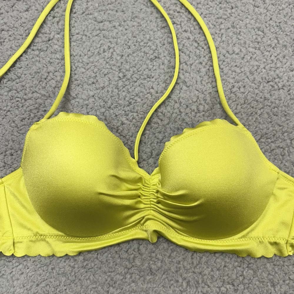 Victoria Secret Swim Bikini Top Womens Size 32C Beach Swimwear Halter