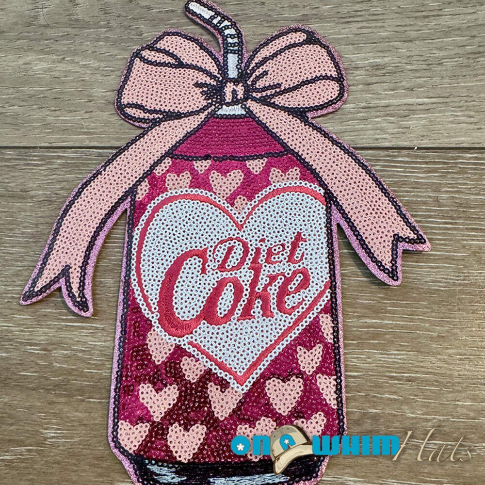 XL Diet Coke Iron-On Patch (shirt size)