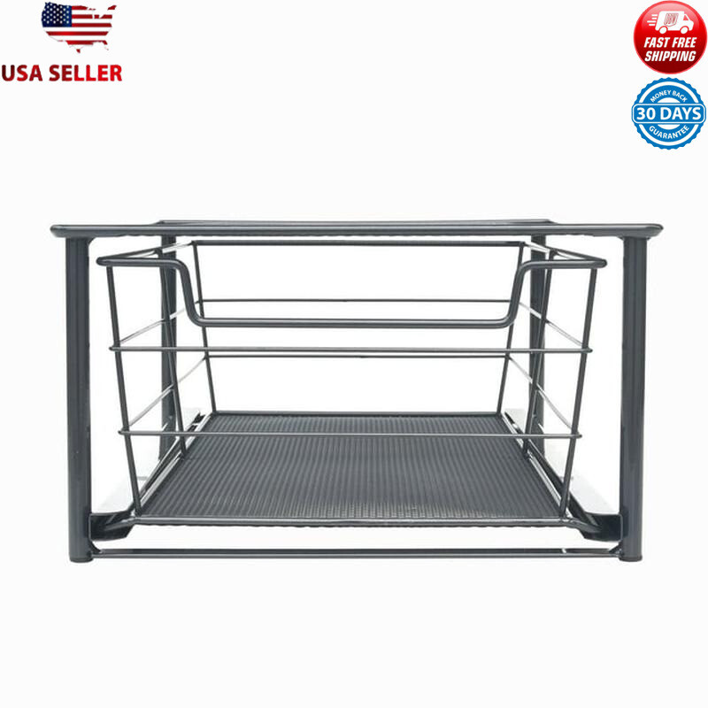 Small Stackable Slide-Out Drawer Organizer Bathroom Essentials Storage Antirust