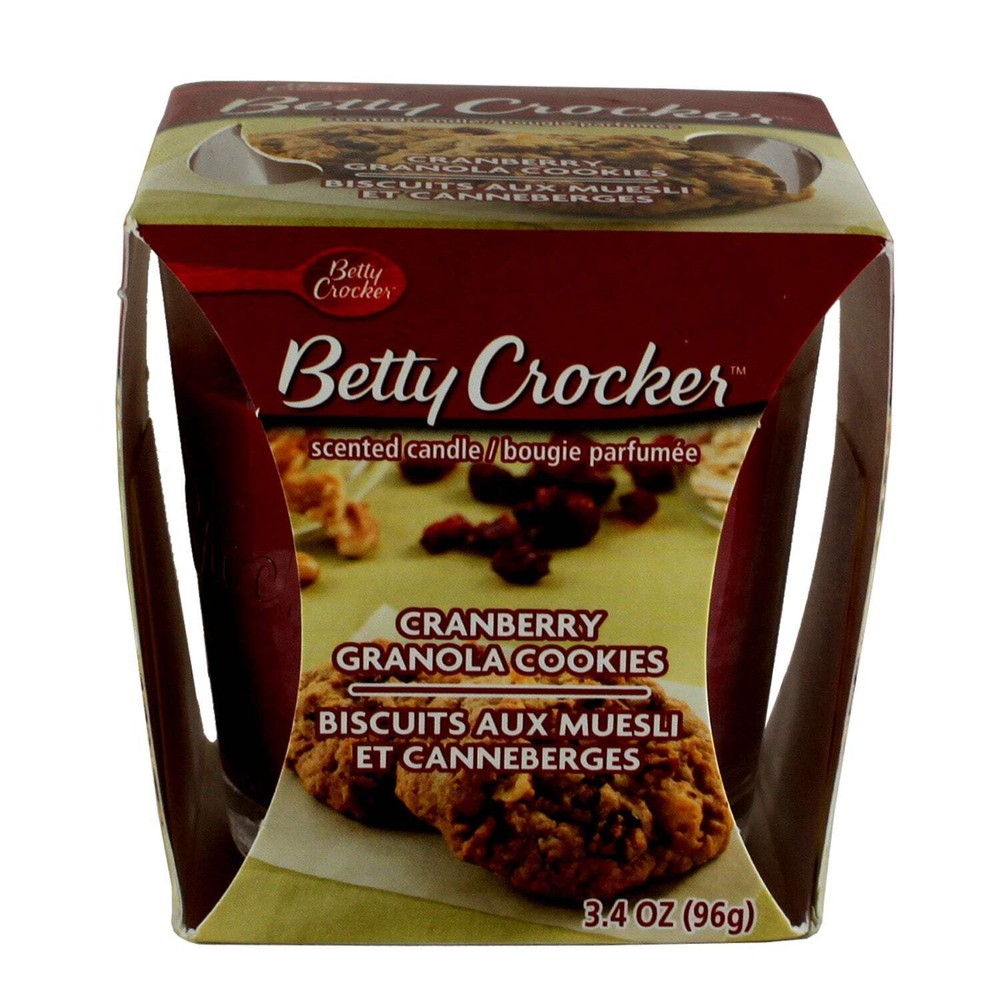 21936 - Betty Crocker Scented Candle with Cranberry Granola Cookies Fragrance, 3