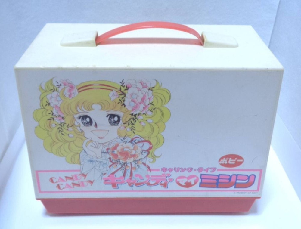 Vintage Poppy CANDY CANDY My Sewing Machine Operation Confirmed w/Case Japan