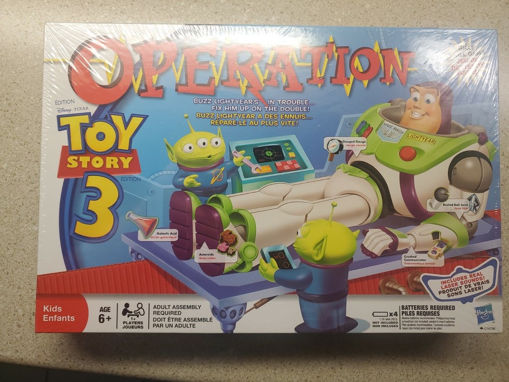 Disney Pixar Toy Story 3 Operation Buzz Lightyear Board Game 2009 New-image