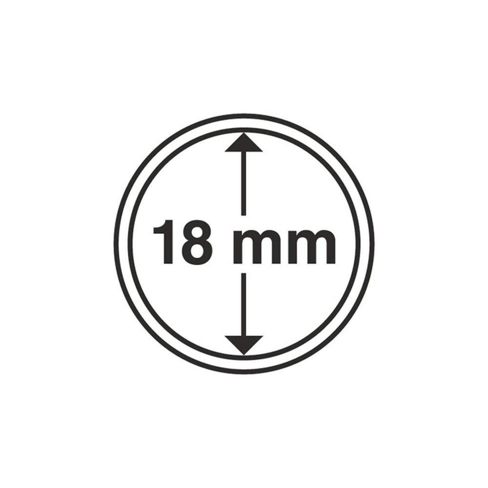coin capsules inner diameter 18 mm ACC NEW