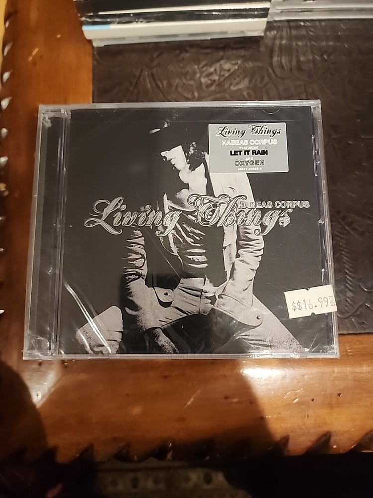 LIVING THINGS - HABEAS CORPUS Factory Sealed Hype Sticker Drill Hole