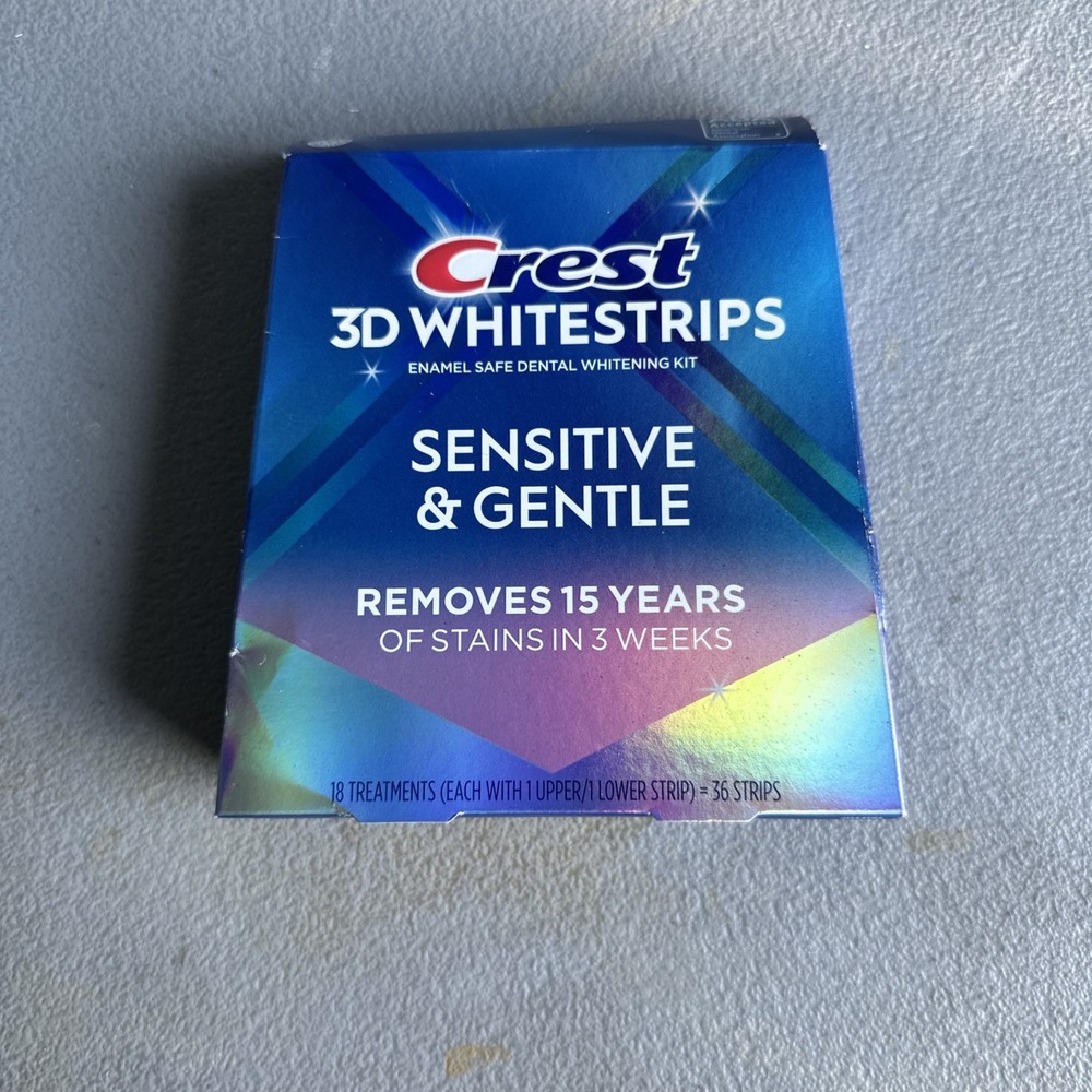 Crest 3D Whitestrips Sensitive & Gentle 18 Treatments / 36 Strips EXP: 11/2026+