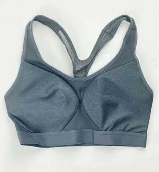 Nike High Support Women’s Mesh Training Sports Bra Shimmer Gray Size S NWT