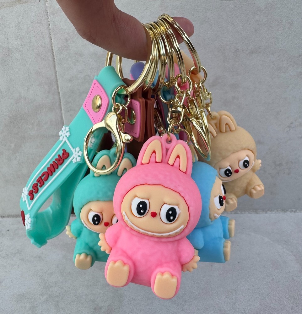 US Authentic Labubu Keychain 2-Pack Random Colors