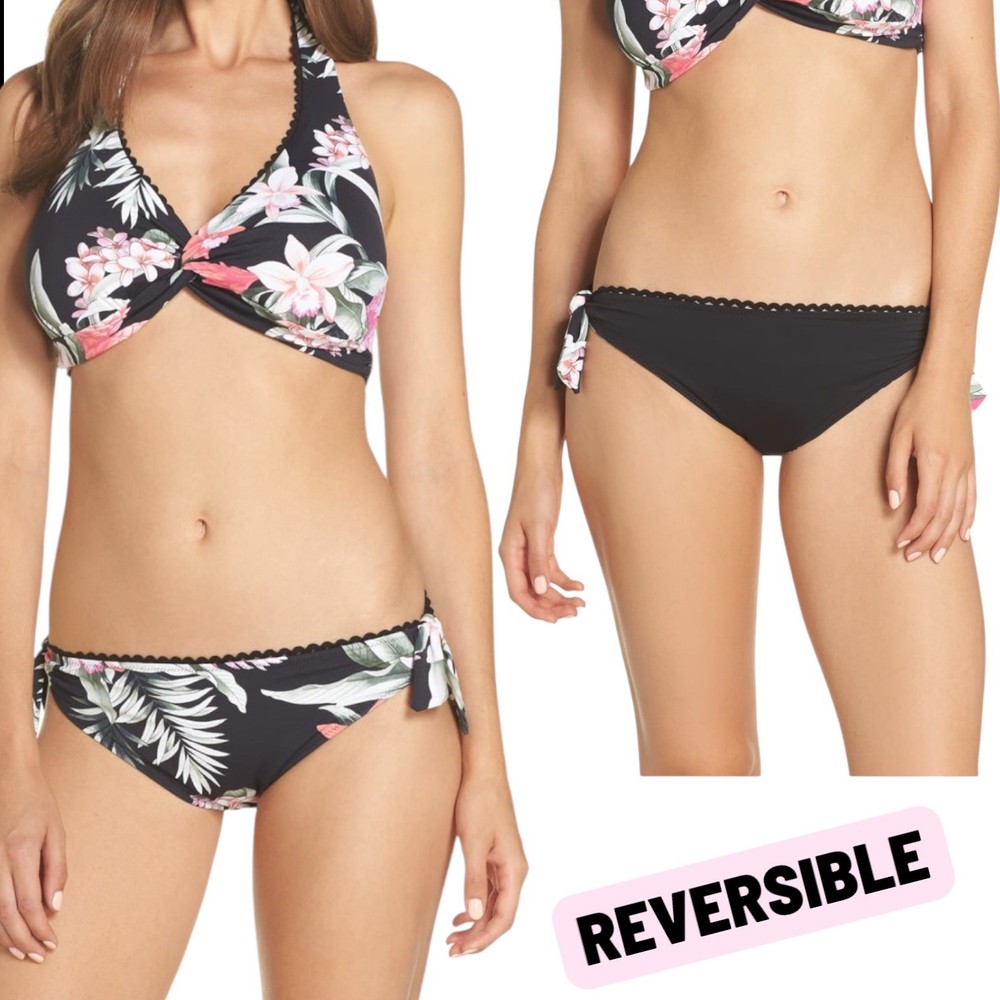 Tommy Bahama Gingerflower Tie Hipster Reversible Bikini Bottoms NEW XSMALL