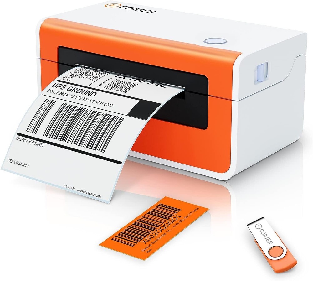 4x6 Thermal Shipping Labels for Logistics Printers - New in Box USB Easy Setup-image