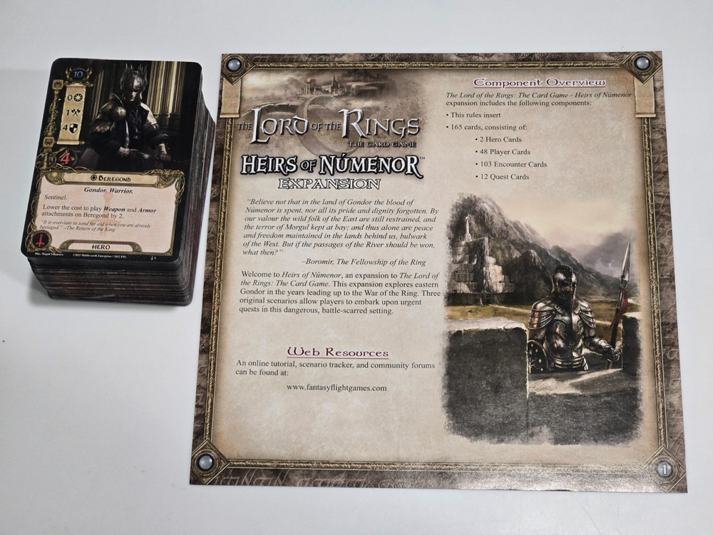 The Lord of Rings The Card Game Heirs of Numenor Expansion