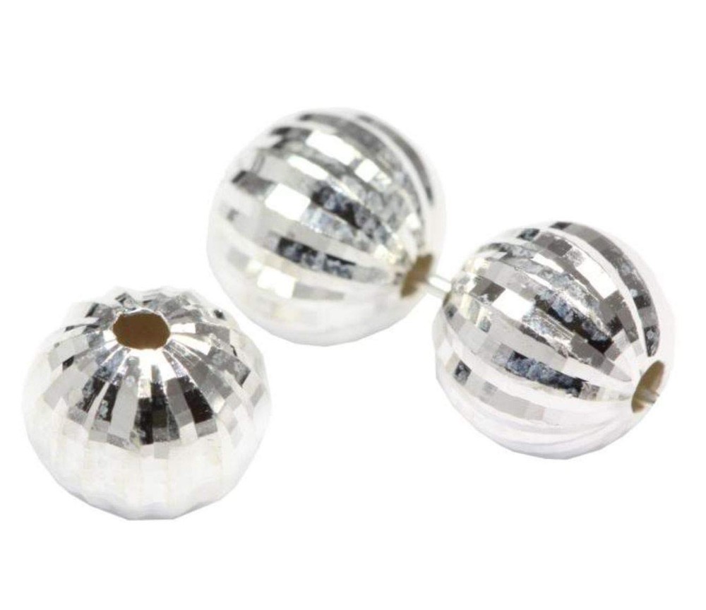 10pcs Authentic 925 Sterling Silver Hypoallergenic 6mm (0.24 inch) Sparkle Di...
