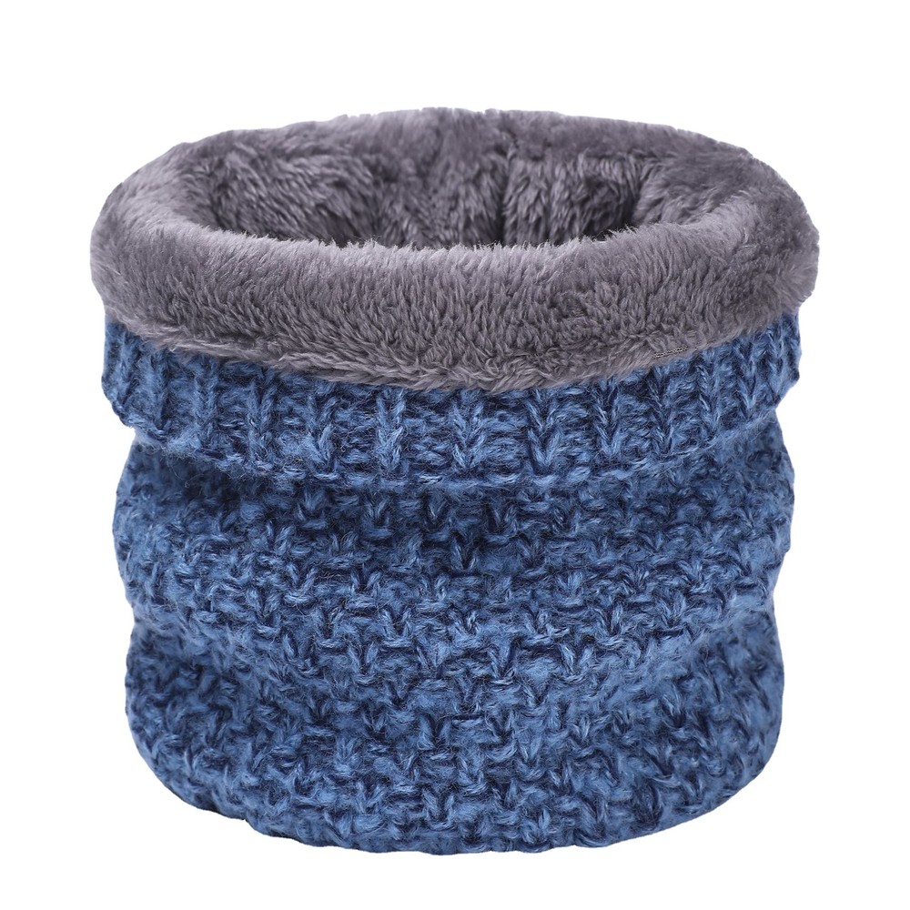 Thick Knitted Windproof Winter Warm Snood Tube Neck Scarf for Women Men Cycling