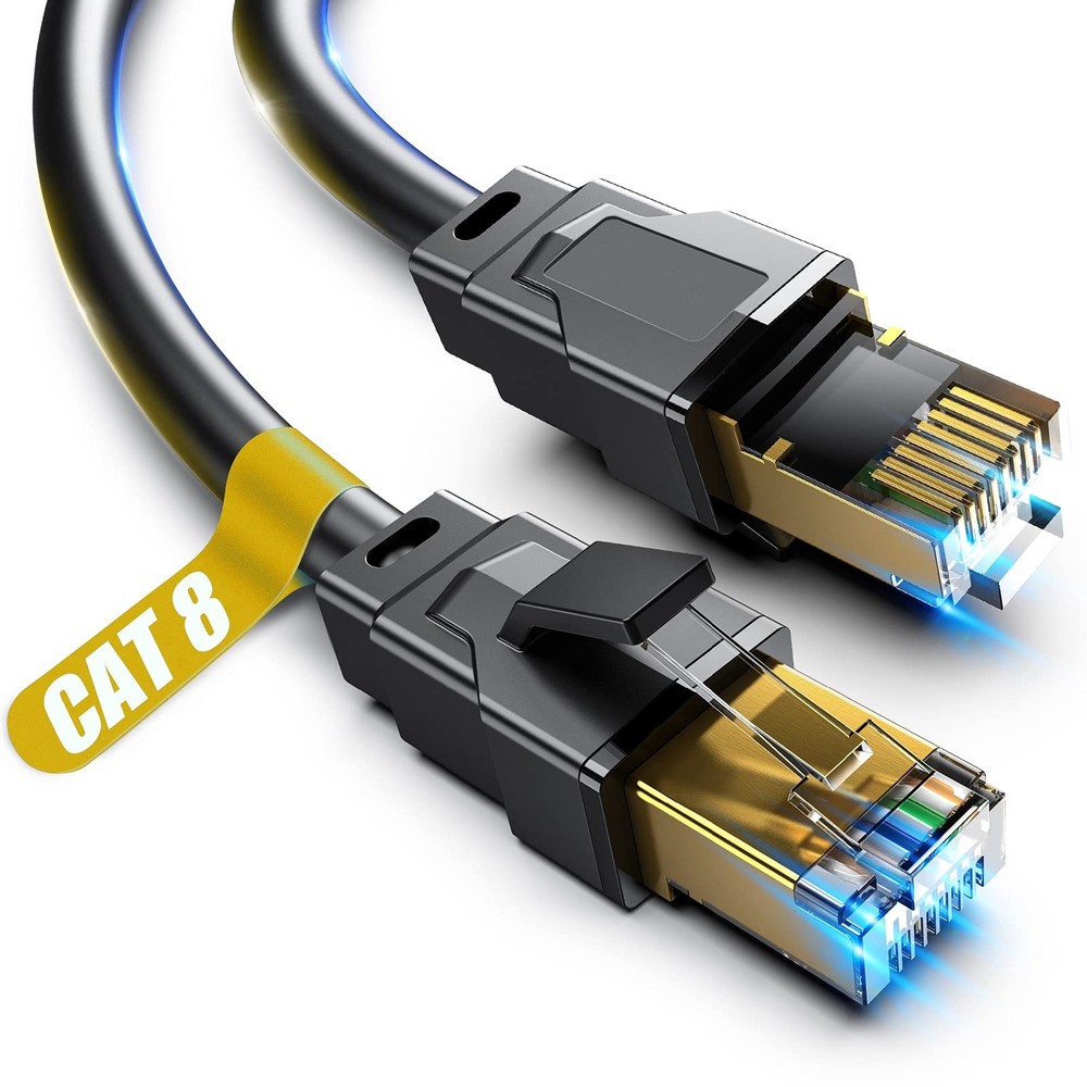 Cat 8 Ethernet Cable, 30ft Heavy Duty High Speed Internet Network Cable, Prof...