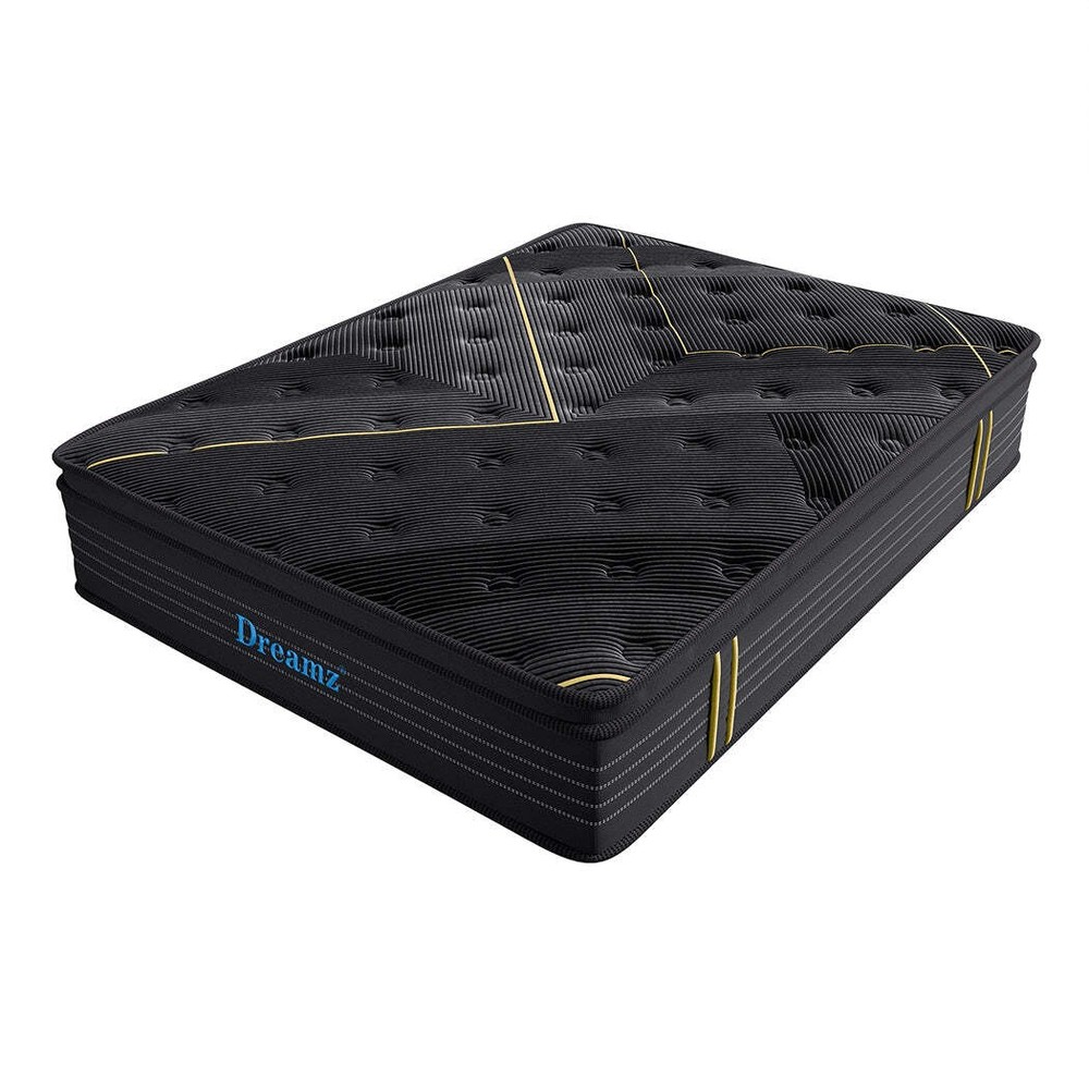 NNEIDS Dreamz Spring Mattress Bamboo Euro Top King Single