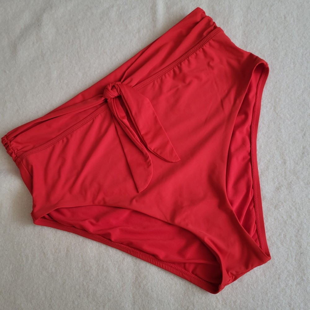 NWT Red Bikini Bottoms Women's Size XL High-waisted By Antonio Melani