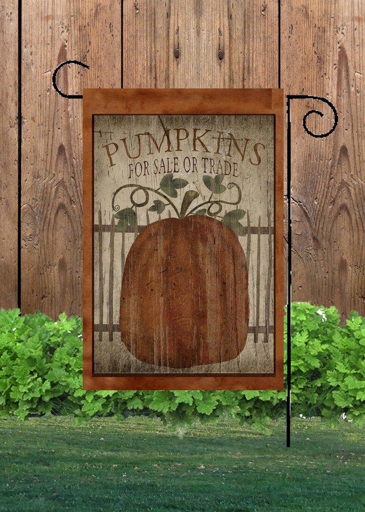 Pumpkins For Sale Garden Flag