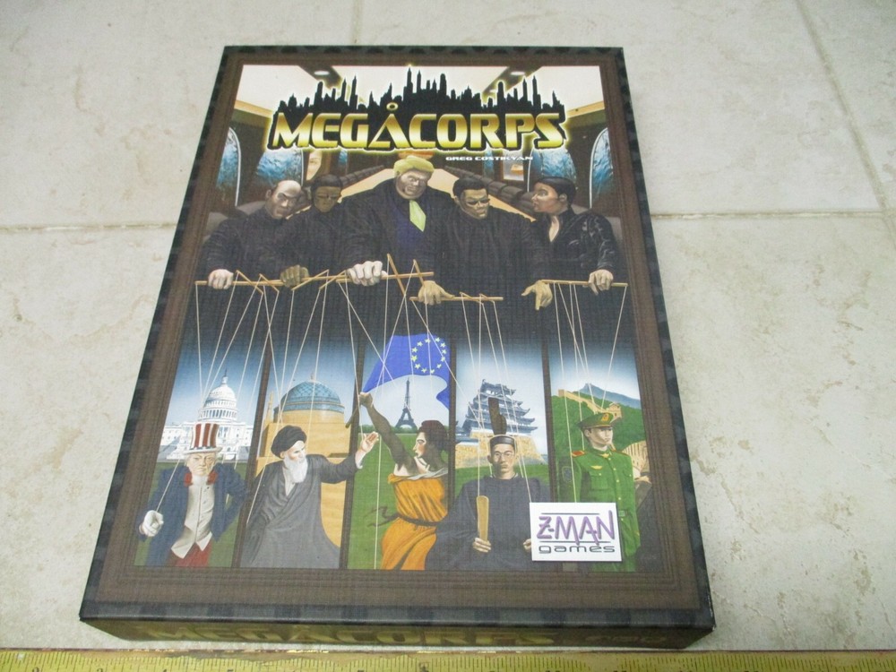 Megacorps Z-Man Games Boardgame 2009 New Open Box Board Game RPG Unpunched