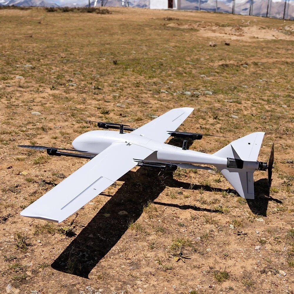 VTOL Fixed Wing 370Km Long Range UAV 5Kg Cargo Delivery Drone 5H Flight Time-image