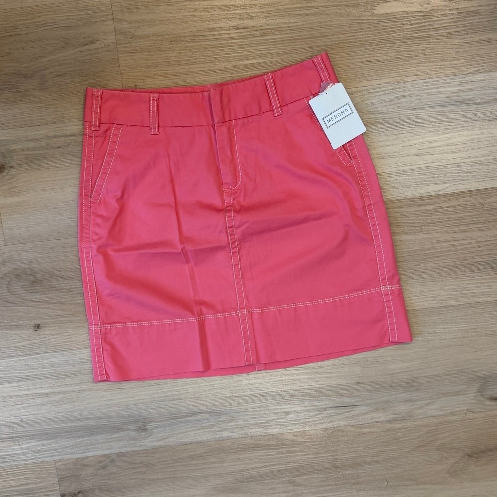 Merona Women's Pink Cargo-Style Mini Skirt Size 4