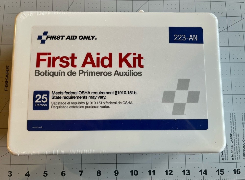 25-Person First Aid Kit with 109-Piece OSHA-Compliant Supplies in Weatherproof Case