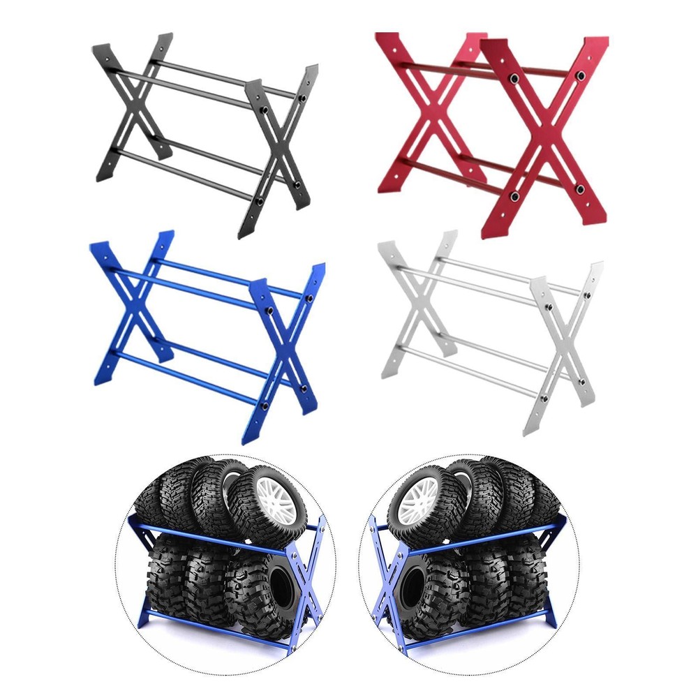RC Car Wheel Storage Rack for 1/10 Crawlers Compact Easy Assembly