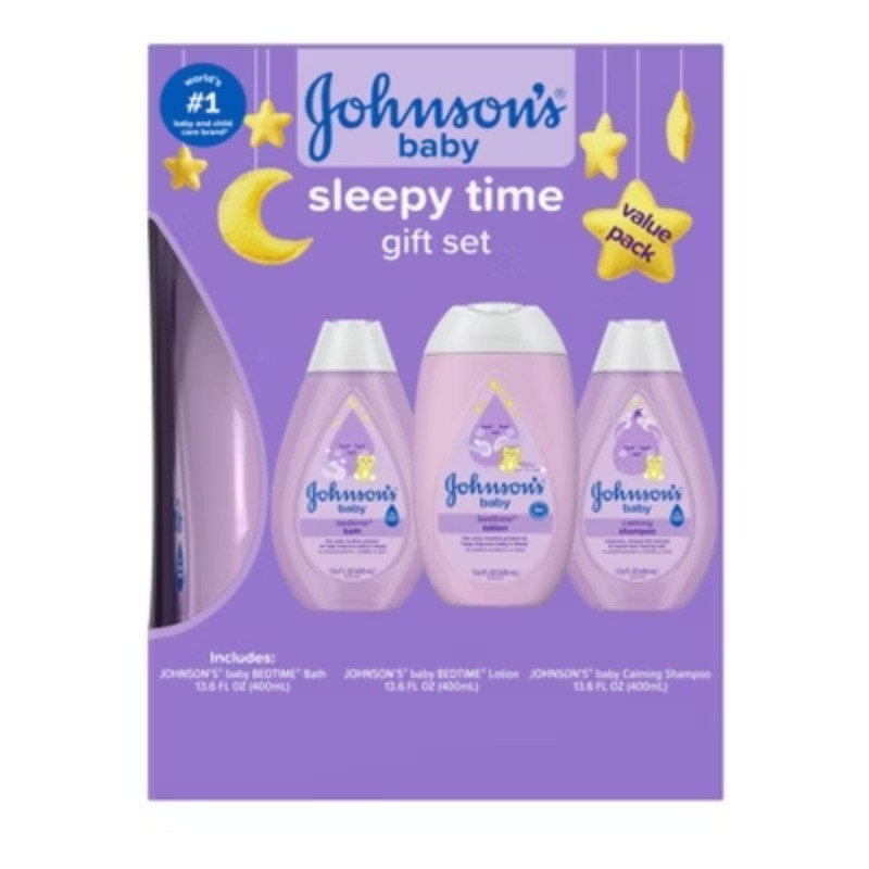 Johnson's Sleepy Time Bedtime Baby Gift Set Includes Baby Bath Shampoo