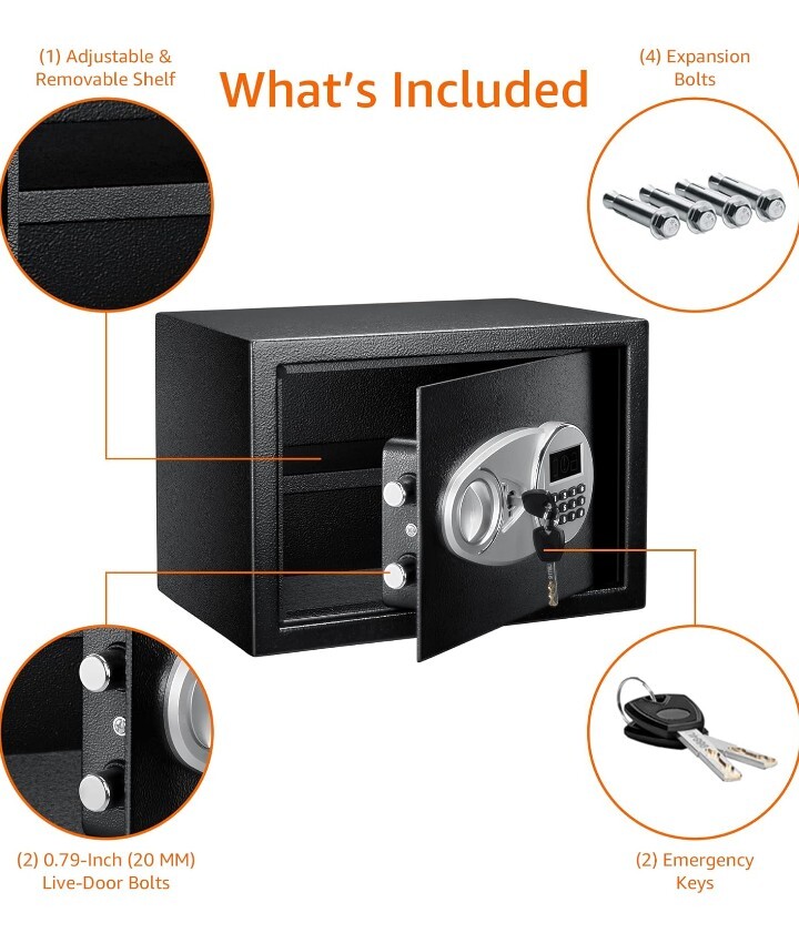 AmazonBasics 25EI 0.5 Cubic Feet Security Safe-image