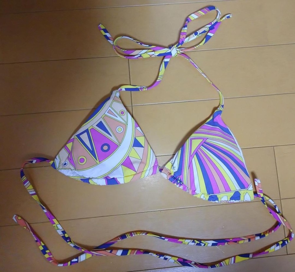 Emilio Pucci Bikini Set Women’s Swimwear Size 38 Geometric Print Italy Designer