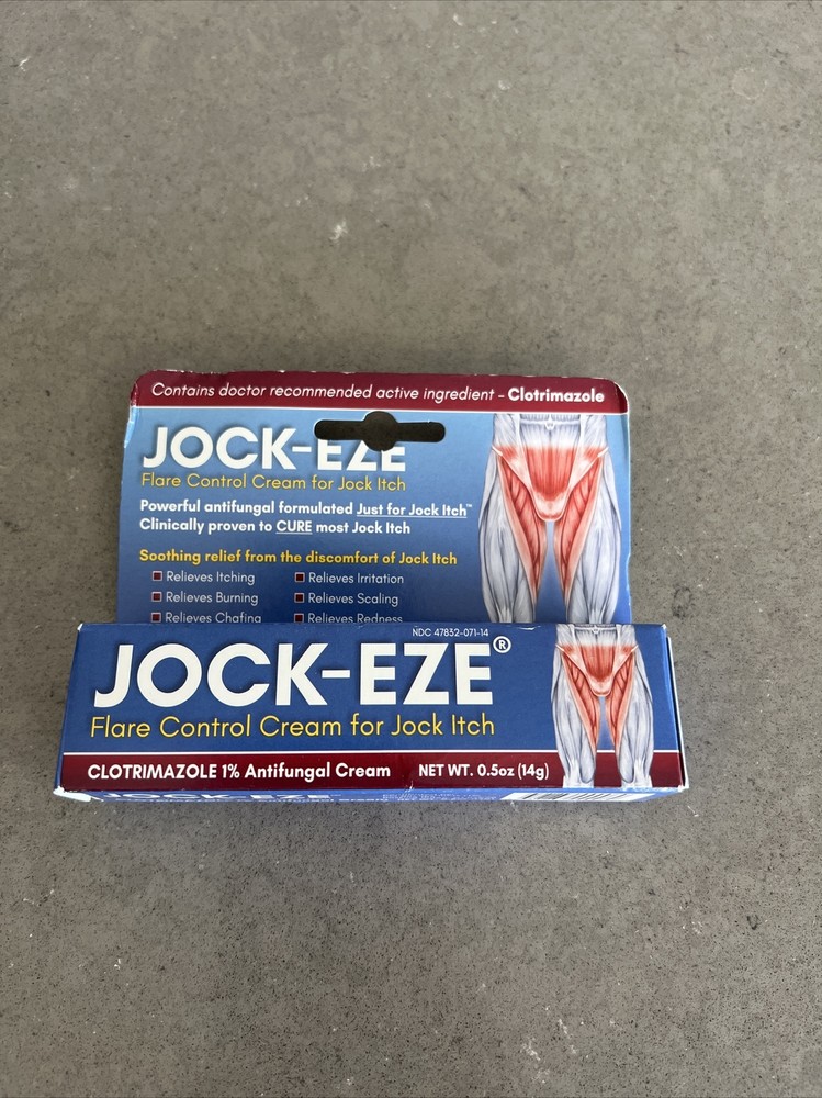 JOCK-EZE Flare Control Cream for Jock Itch Antifungal Cream 0.5oz | Exp 10/2025