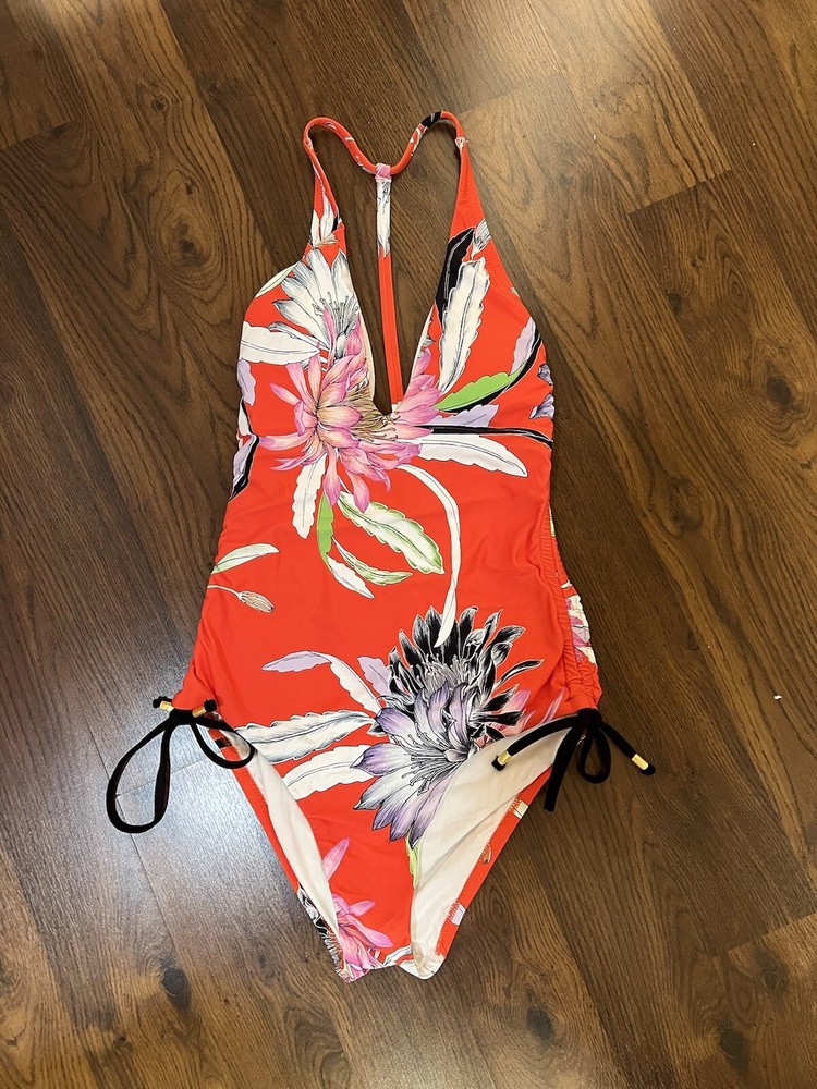 Trina Turk Shangri La Floral Maillot One-Piece Swimsuit Size 4