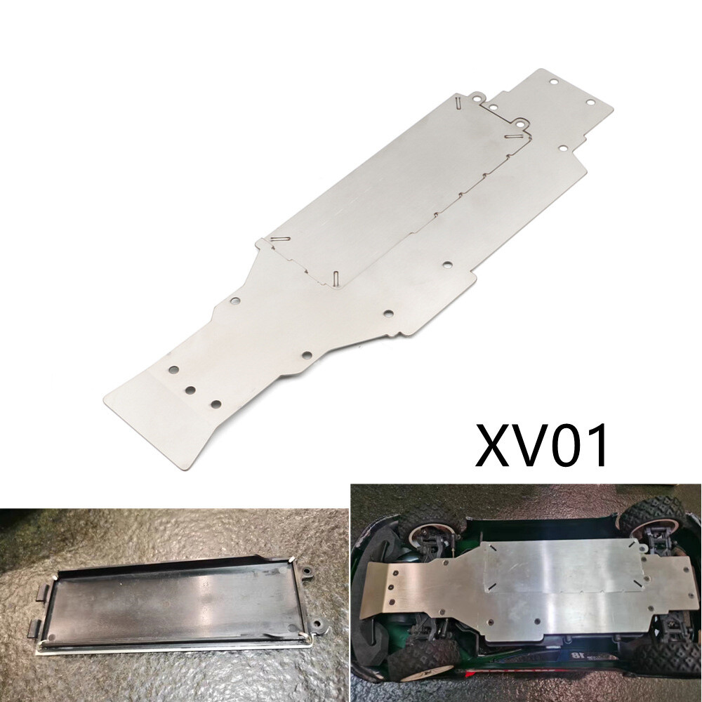 Tamiya XV-01 XV-02 1/10 RC Car Front Rear Guard Chassis Armor Plate