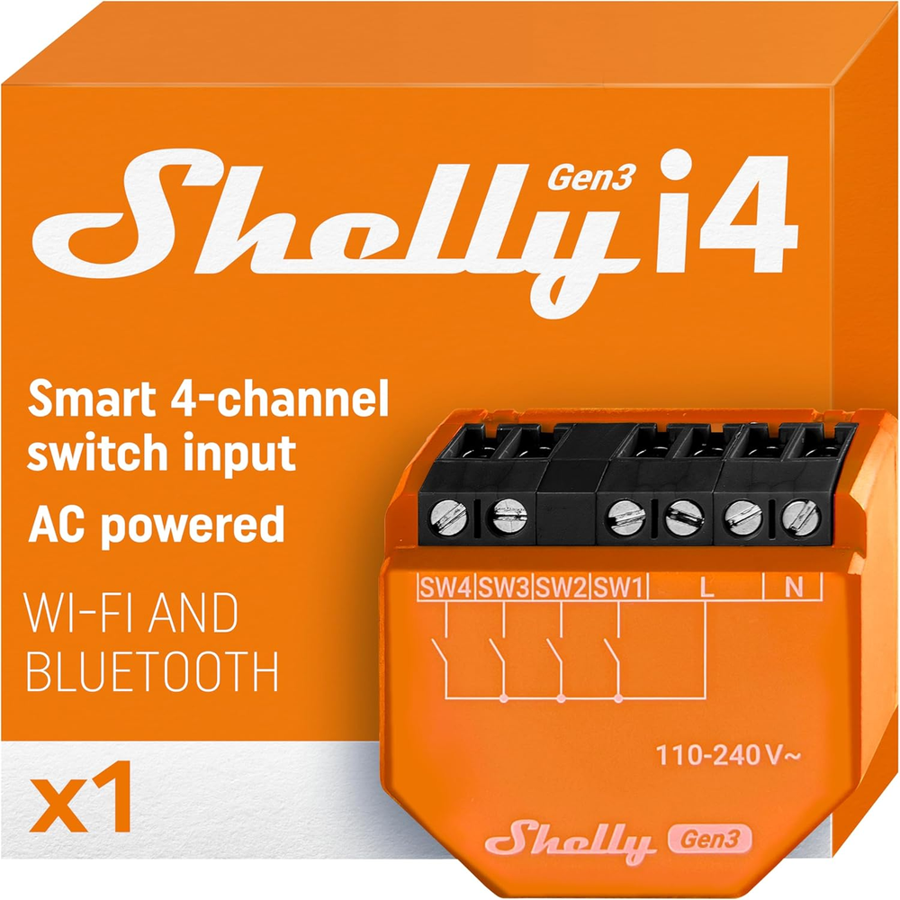 I4 Gen3 | Wifi & Bluetooth Smart 4-Digital Inputs Controller of  Relays | Home A