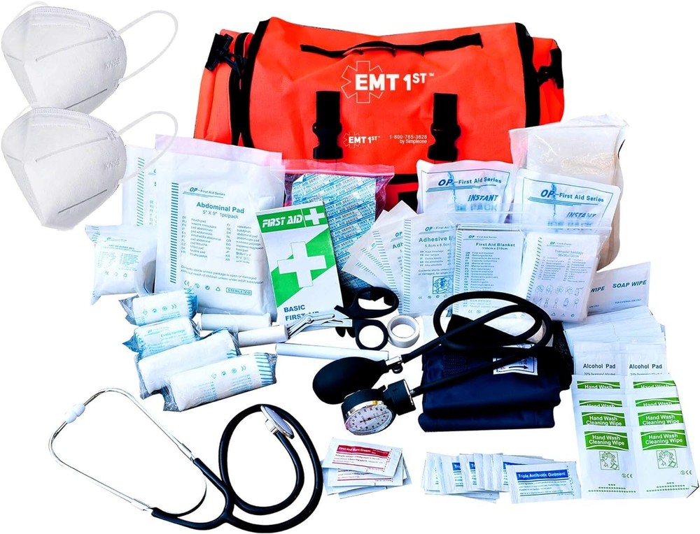 EMT 1st Emergency Responder First Aid Kit | Medical Trauma Bag for Disaster Prep